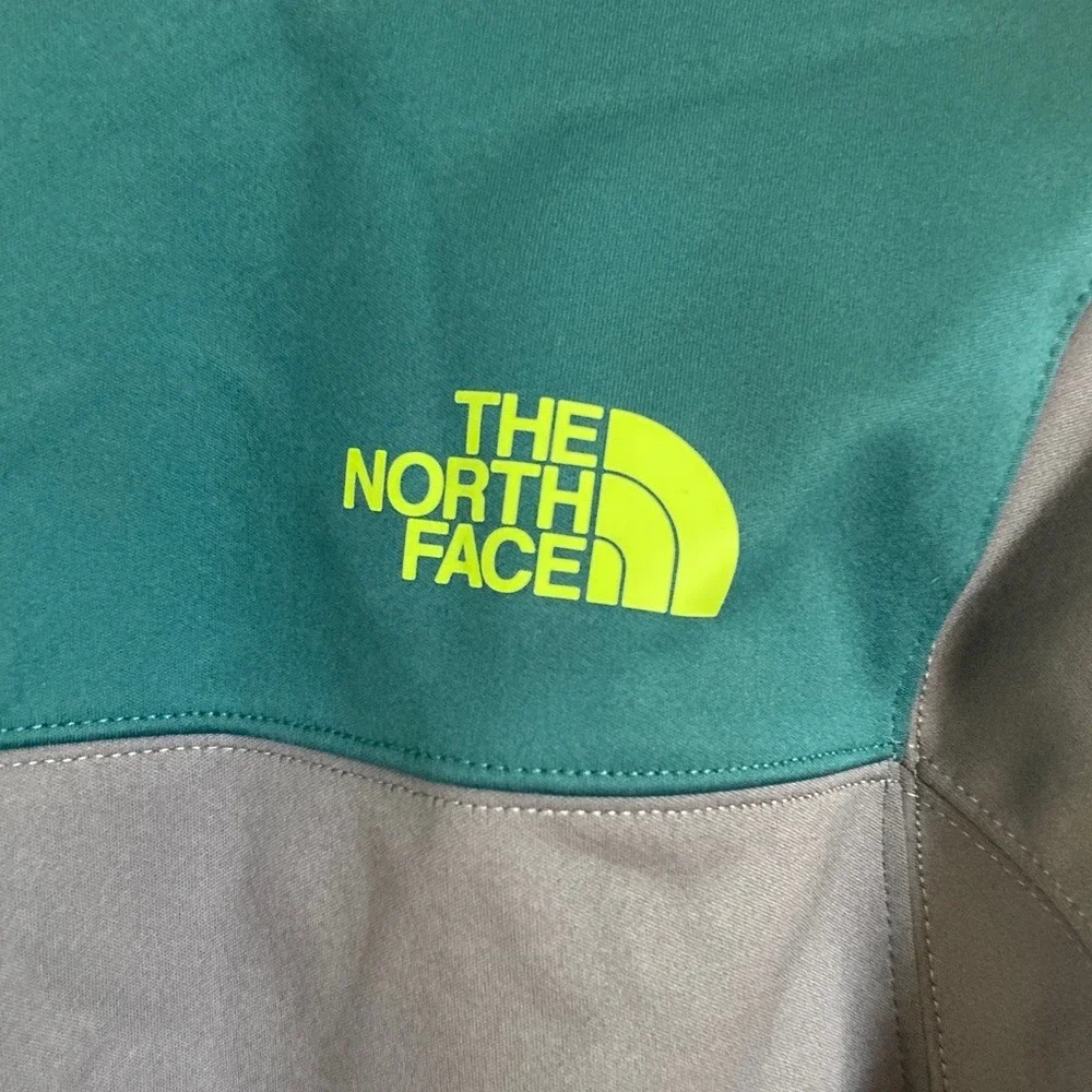 The‎ North Face Mens Gray Teal Risor WindWall Softshell Jacket Size Small